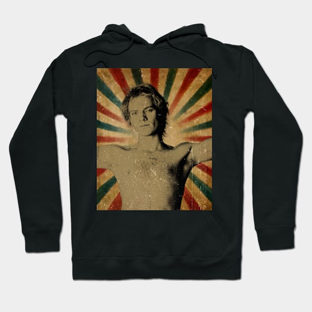 Sting Young Guns // Photo Vintage Retro Look Fan Design Hoodie by Janji Joni